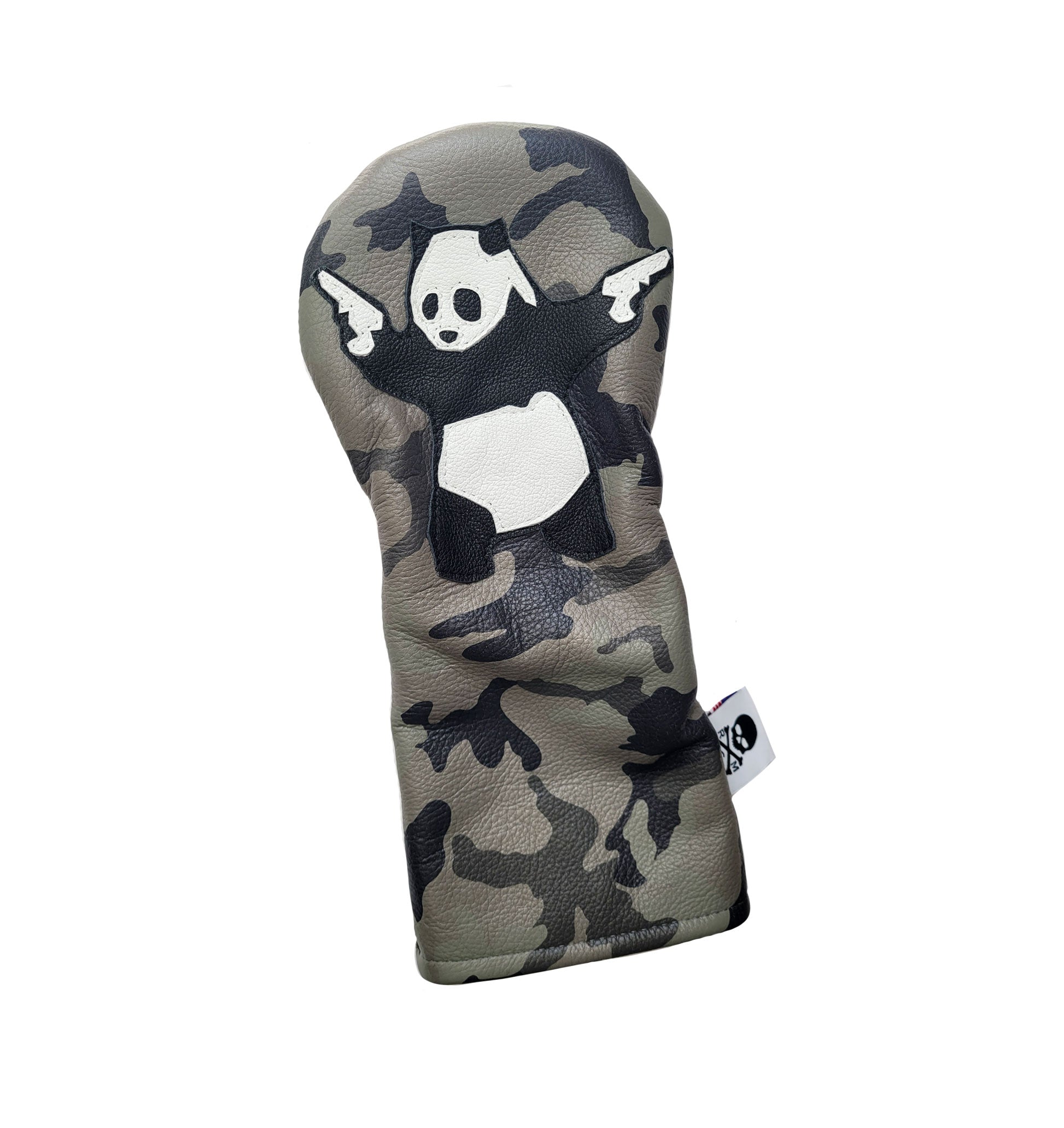 NEW! One-Of-A-Kind! Camo Panda With Guns Driver Headcover - Robert Mark Golf