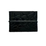 NEW! RMG Black Patent Leather Alligator Embossed  Leather Cash Cover/ Wallet! - Robert Mark Golf