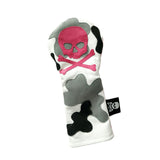 RMG Hot Pink Camo Skull & Bones Driver, Fairway, or Hybrid Headcover