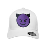 NEW! The RMG Purple Demon Emoji Flexfit Snapback 110 Baseball Hat