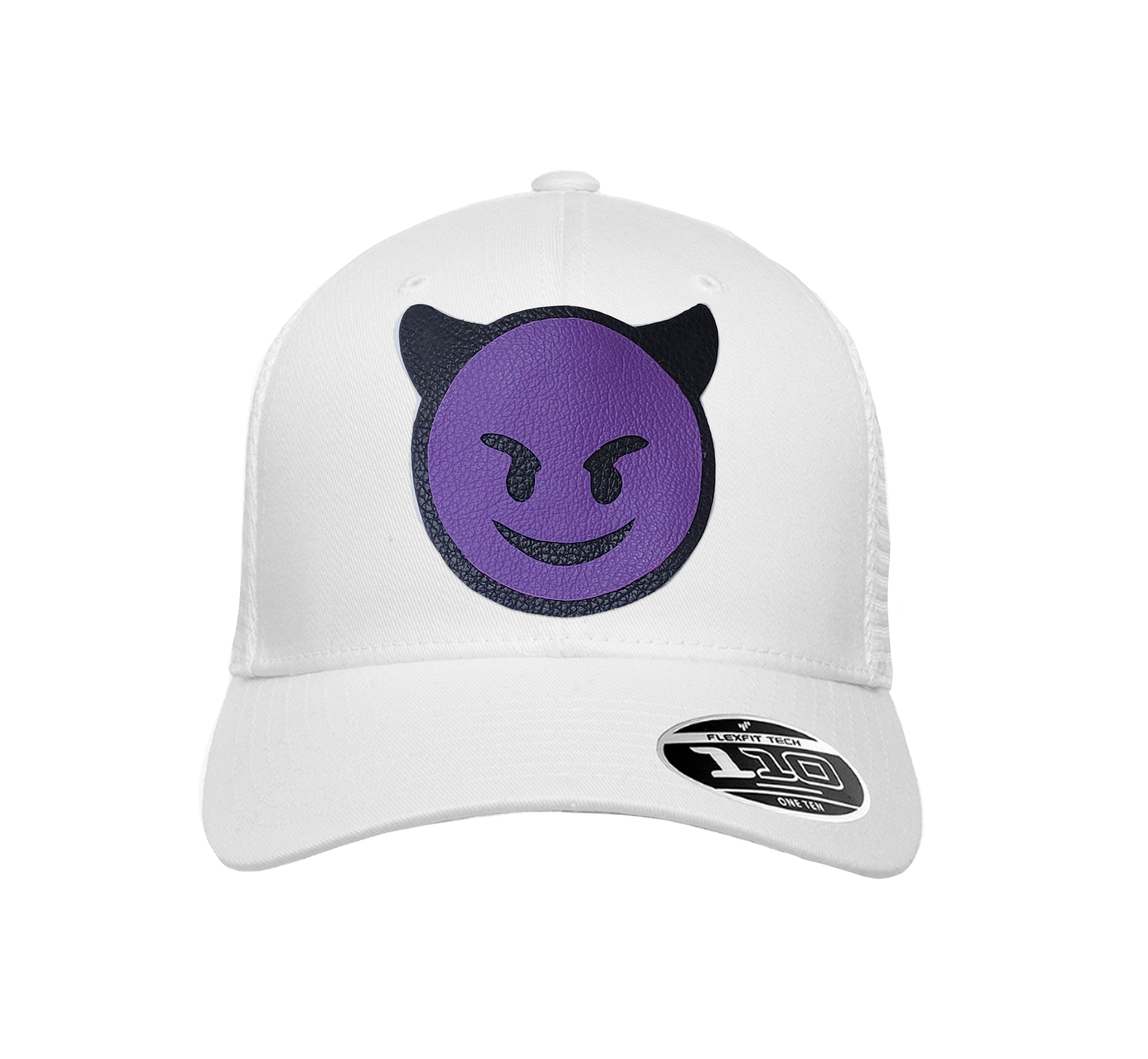 NEW! The RMG Purple Demon Emoji Flexfit Snapback 110 Baseball Hat - Robert Mark Golf