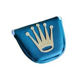 New! One-Of-A-Kind! Rolex Crown inspired, CENTER SHAFT, Mallet Putter Headcover!