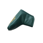 Dark green Crown Blade Putter Headcover inspired by Rolex, featuring a sleek design and detailed branding by Robert Mark Golf.