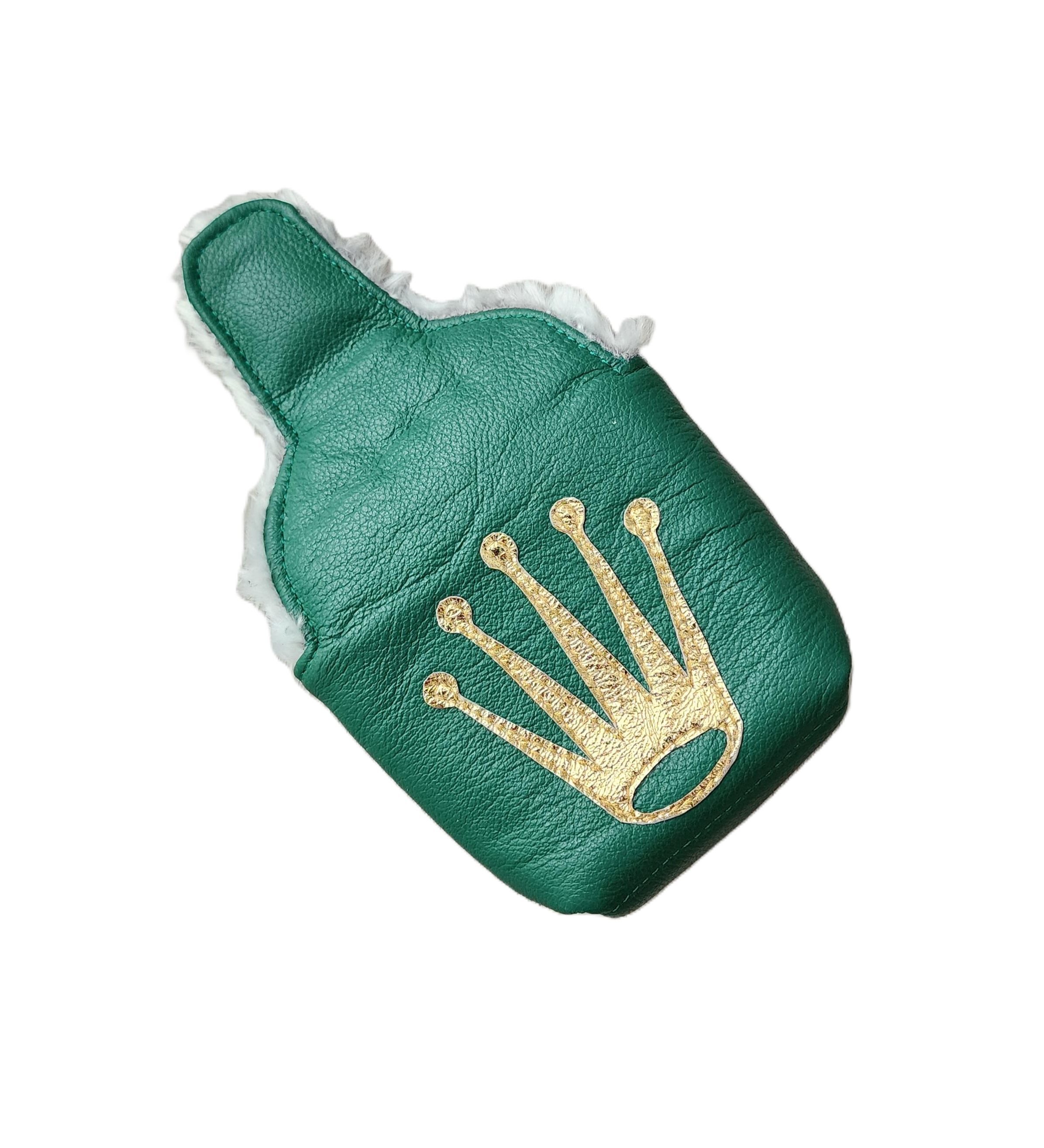 New! One-Of-A-Kind! Rolex Crown inspired, Mallet Putter Headcover - Robert Mark Golf