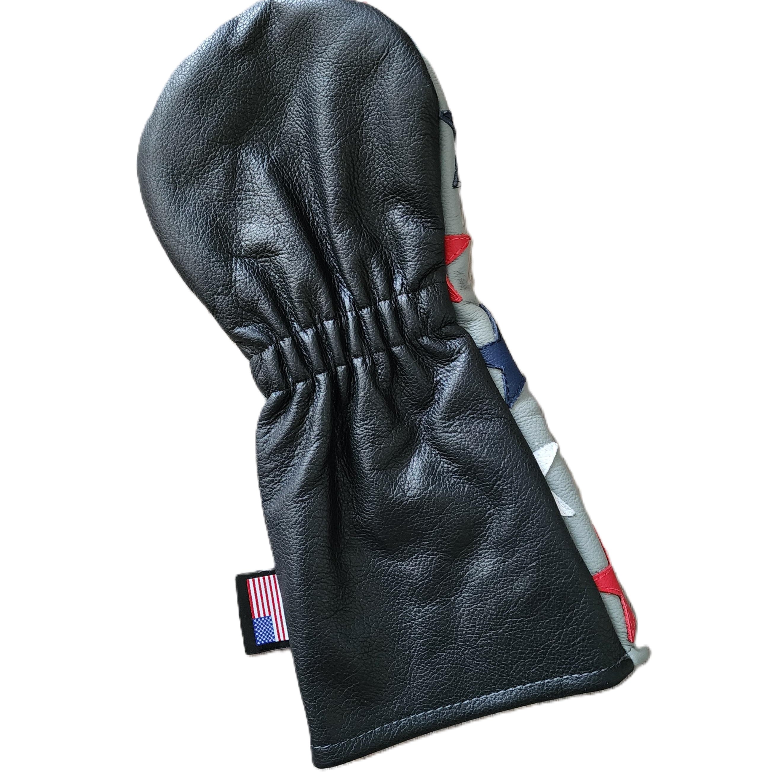 NEW! One of a Kind! Stars! Leather Driver Headcover - Robert Mark Golf