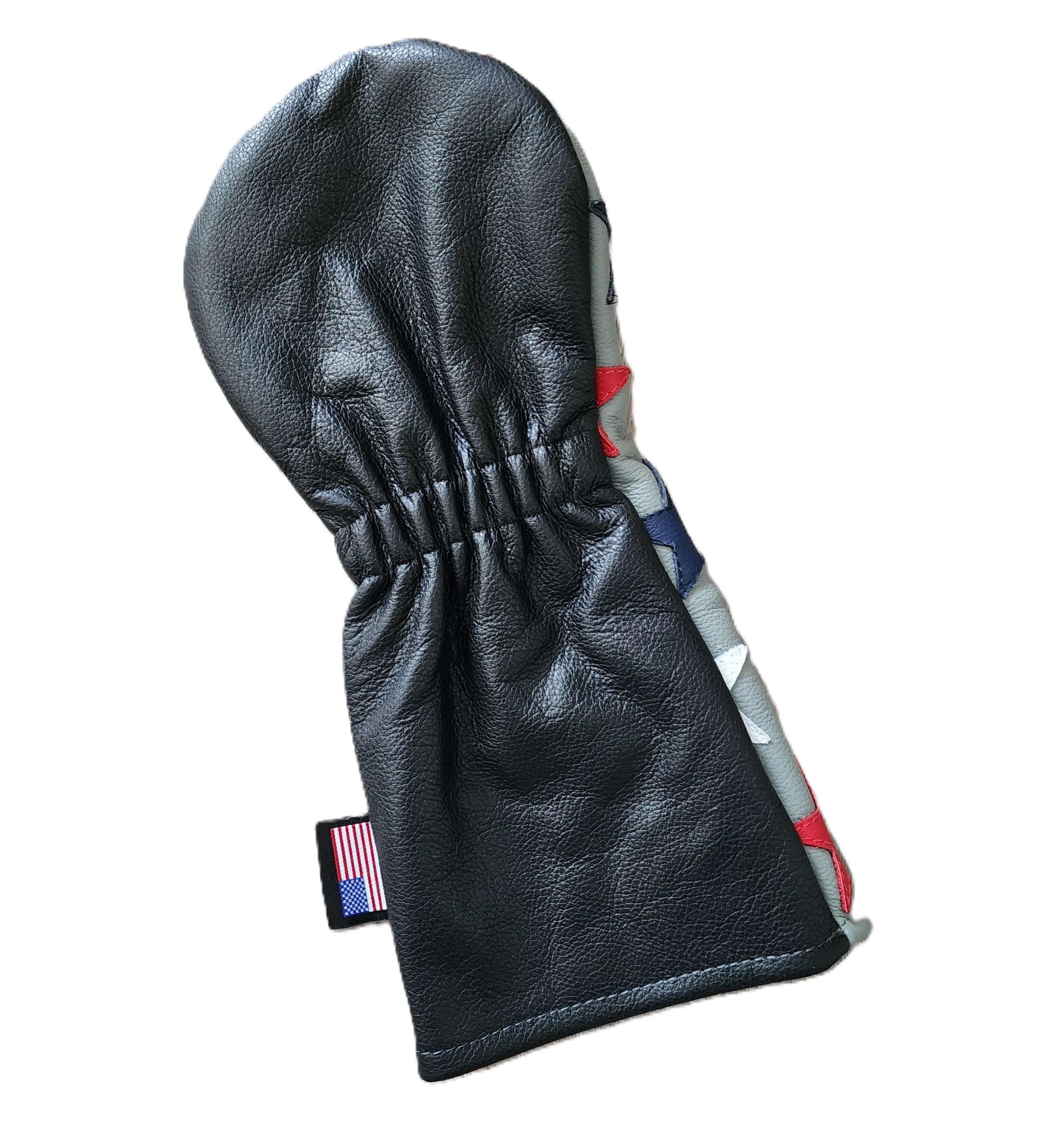 NEW! One of a Kind! Stars! Leather Driver Headcover - Robert Mark Golf