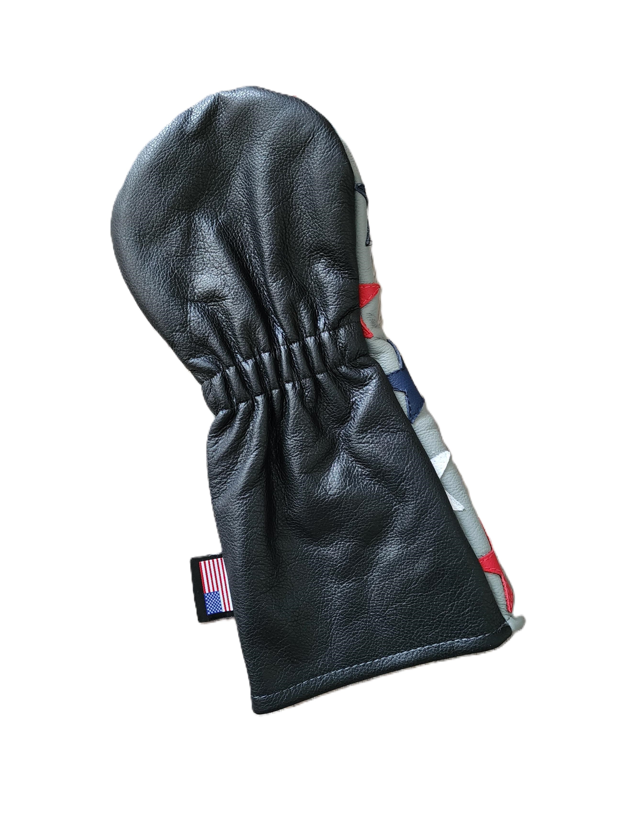 NEW! One of a Kind! Stars! Leather Driver Headcover - Robert Mark Golf