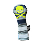 NEW! Neon Skull & Bones Rugby Stripe Hybrid Headcover