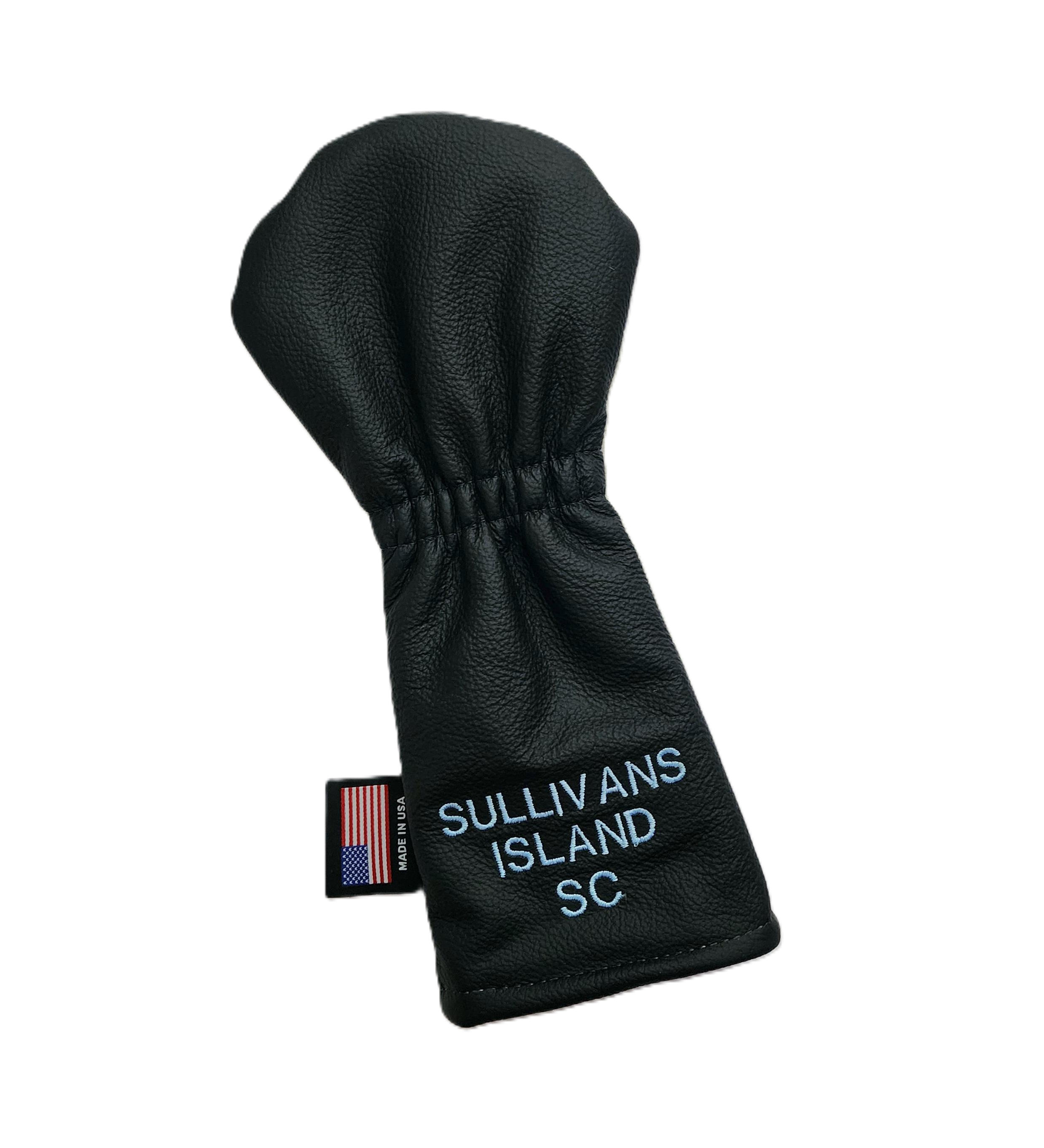 Robert Mark Golf limited edition Sullivan's Island Lighthouse fairway wood headcover with detailed lighthouse design.