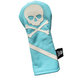 One-Of-A-Kind! Tiffany Blue, White Skull & Bones Driver headcover!