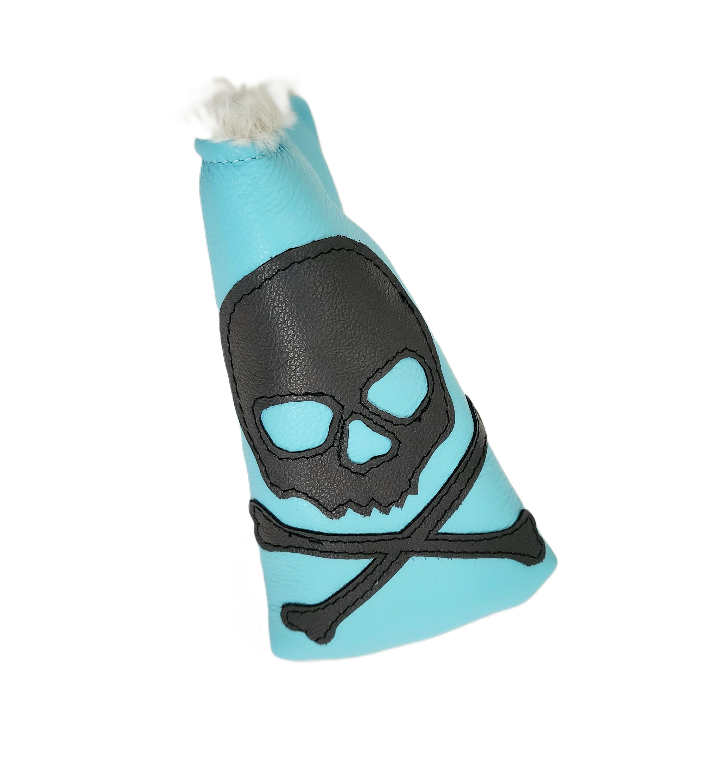 The Robin's Egg Blue, Tiffany, SKULL & BONES Blade, Mid Mallet Putter Cover! - Robert Mark Golf