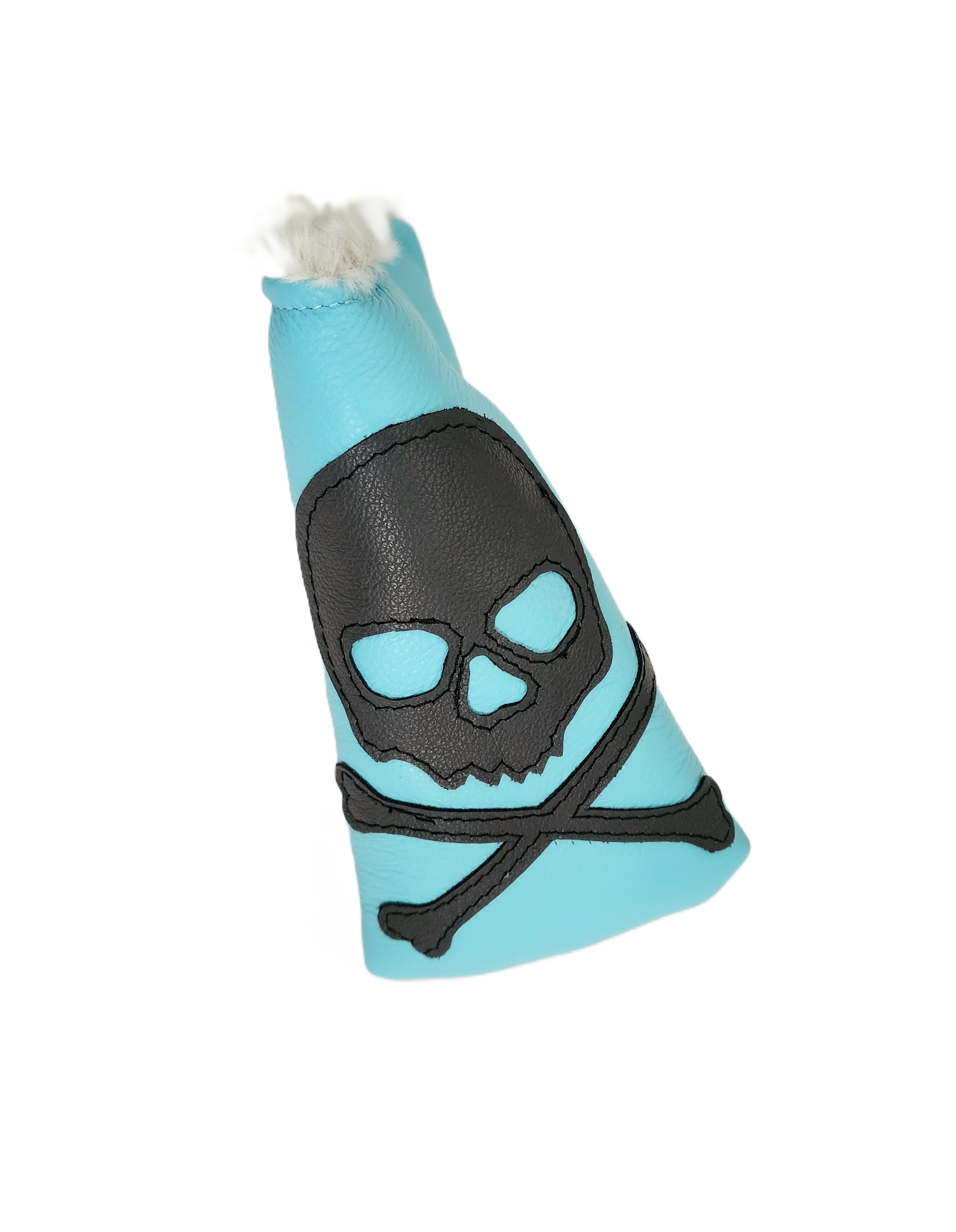 The Robin's Egg Blue, Tiffany, SKULL & BONES Blade, Mid Mallet Putter Cover! - Robert Mark Golf