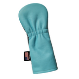 One-Of-A-Kind! Tiffany Blue Skull & Bones, Black leather Fairway Wood Headcover. - Robert Mark Golf