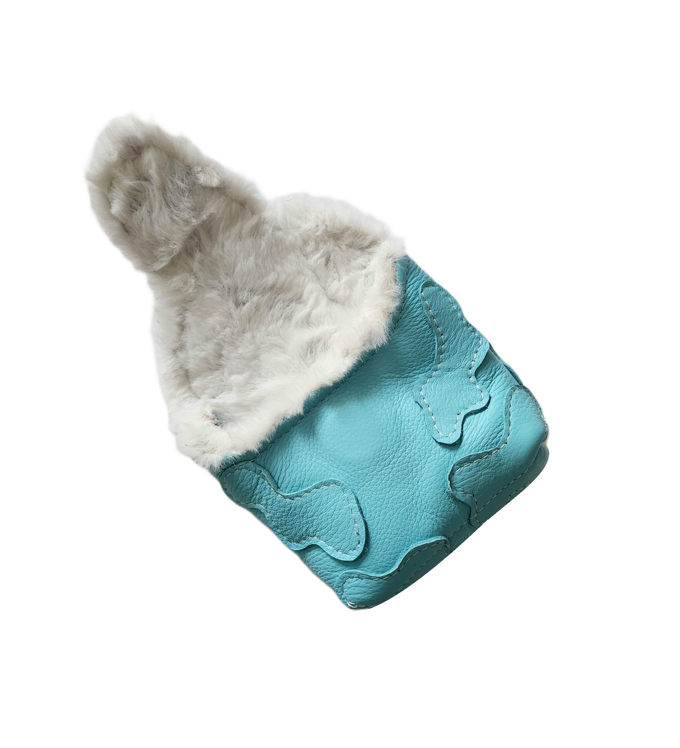 One-Of-A-Kind! Tiffany Blue Camo Skull & Bones for Taylormade Spider or Scotty Cameron Phantom Mallet Putter Cover!