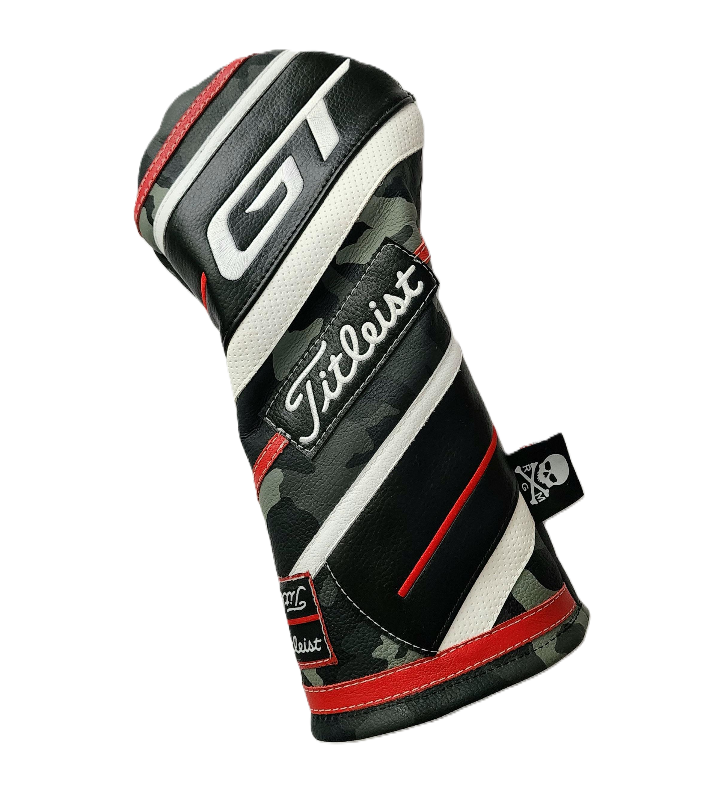 One of a Kind! Upcycled Titleist GT & Urban Camo leather Driver Headcover! - Robert Mark Golf