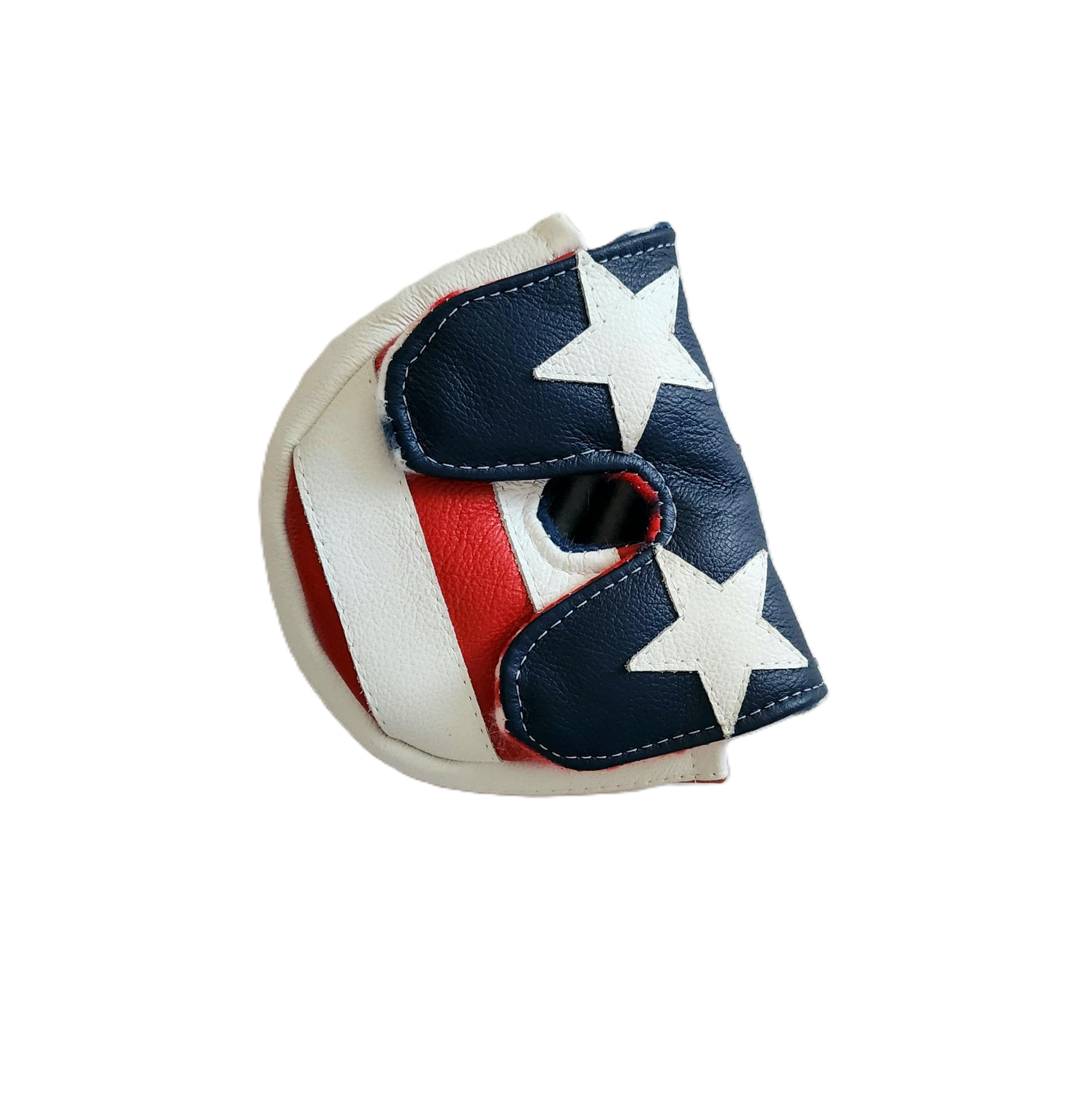 NEW! Custom "USA Flag" Putter Cover fits CENTER SHAFT Mallet Putters! - Robert Mark Golf