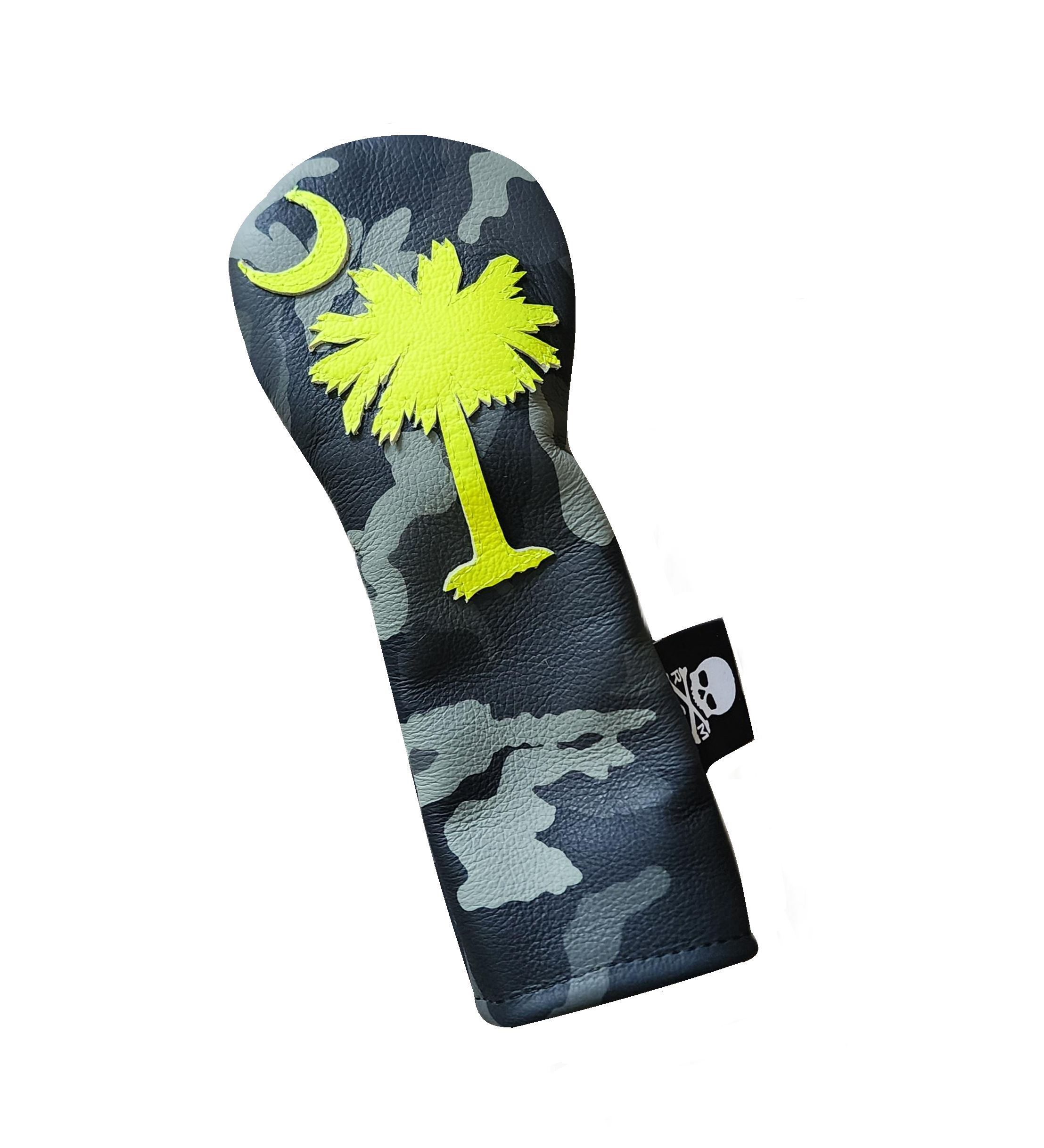 Limited Edition! Urban Camo, Neon Palmetto, Crescent Hybrid Headcover! - Robert Mark Golf