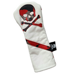 Red Urban Camo Skull & Bones Fairway Wood headcover. - Robert Mark Golf