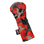 Red Urban Camo Skull & Bones Fairway Wood headcover. - Robert Mark Golf