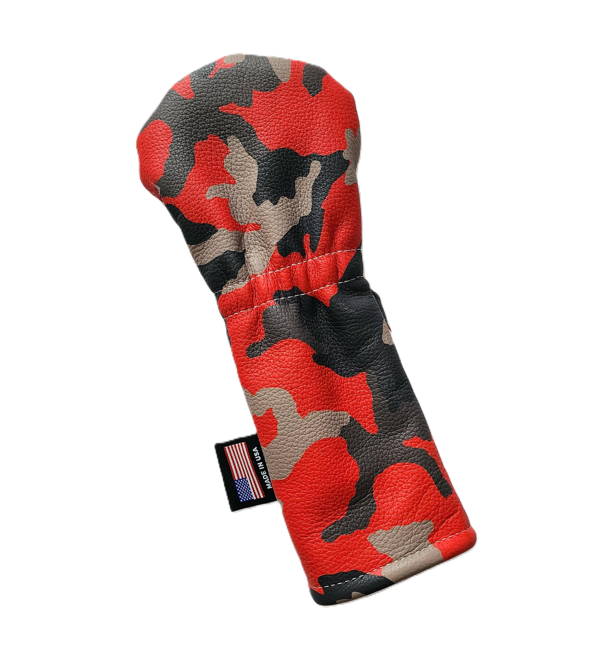 Red Urban Camo Skull & Bones Fairway Wood headcover. - Robert Mark Golf