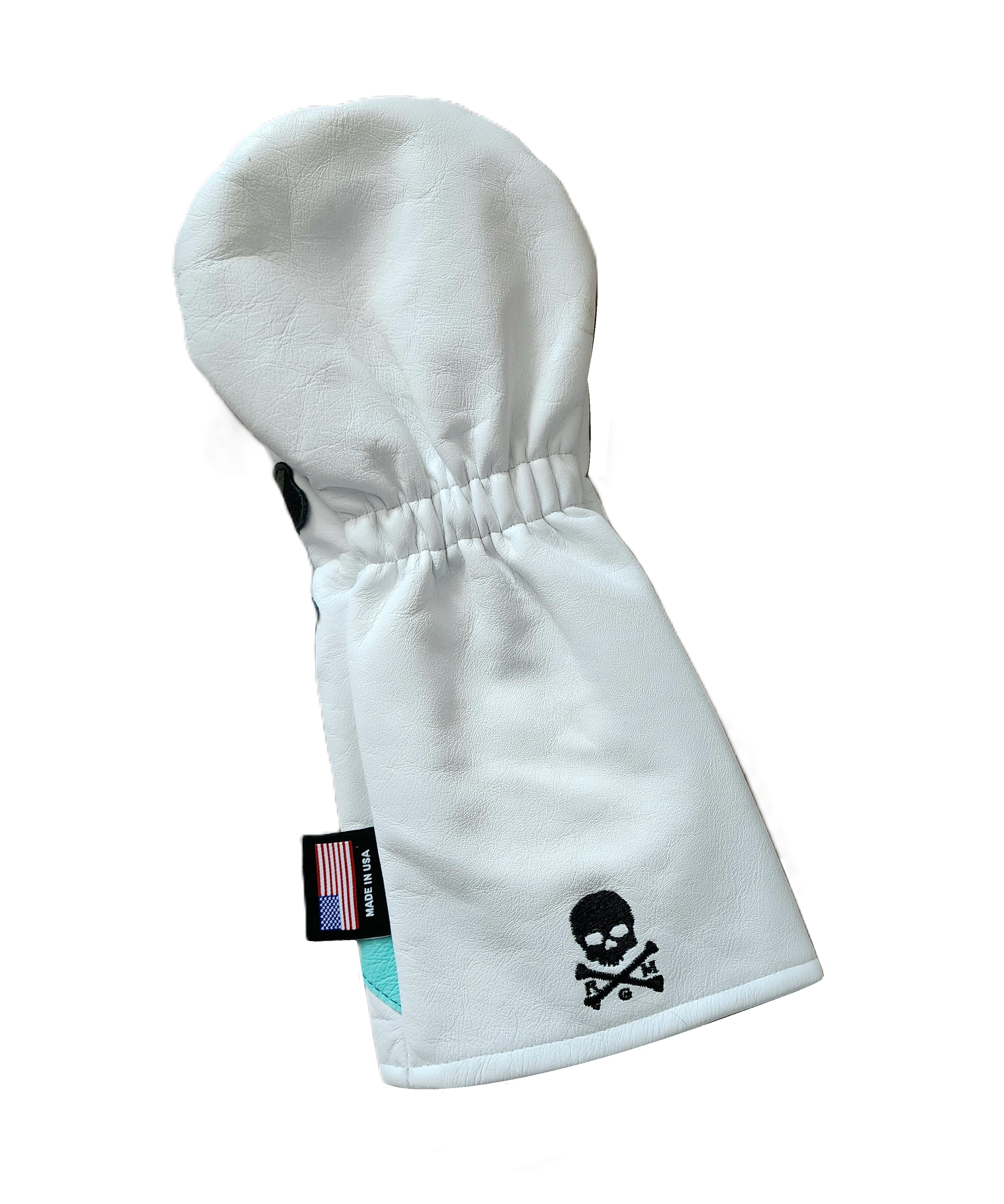 One of s Kind! Urban Camo Skull & Bones w/ Tiffany Blue stripe Driver headcover. - Robert Mark Golf