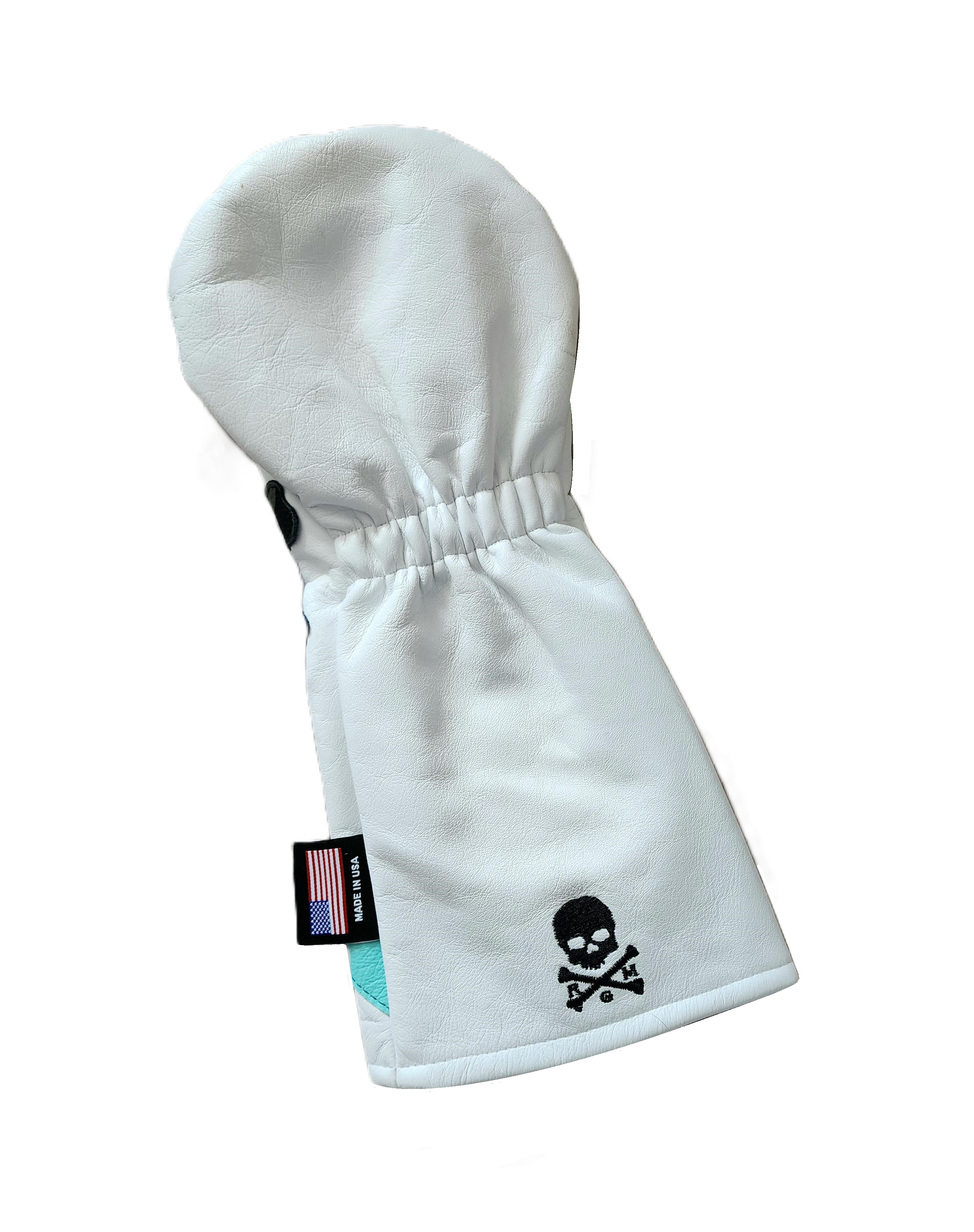 One of s Kind! Urban Camo Skull & Bones w/ Tiffany Blue stripe Driver headcover. - Robert Mark Golf