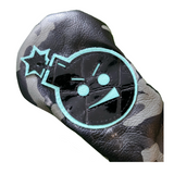 One-Of-A-Kind! The RMG Urban Camo / Tiffany / Alligator Angry Bomb Fairway Wood headcover.