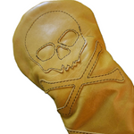 One-Of-A-Kind! Skull & Bones Acid Yellow Baseball Glove Fairway Wood Cover - Robert Mark Golf