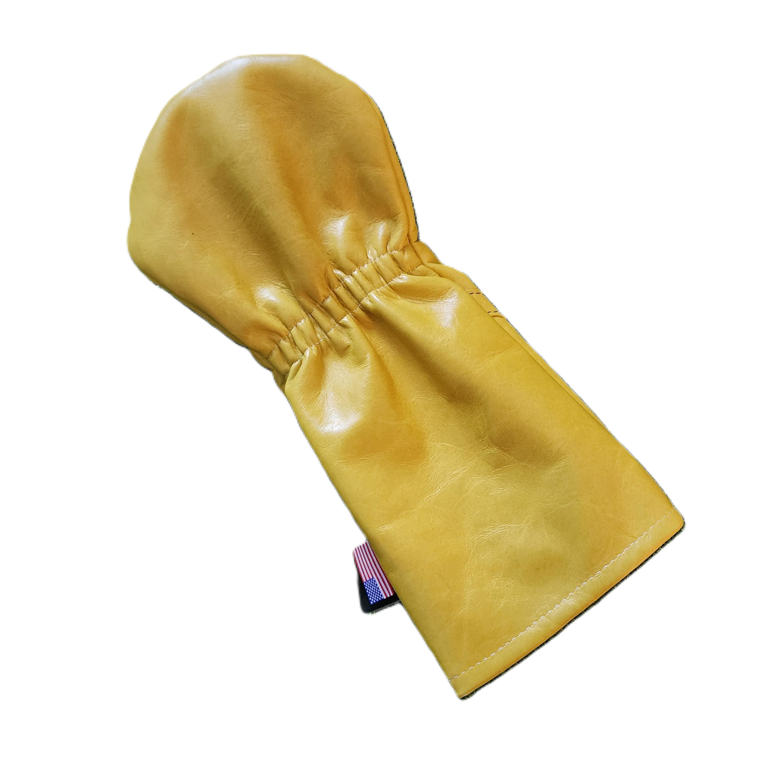 One-Of-A-Kind! Skull & Bones Acid Yellow Baseball Glove Fairway Wood Cover - Robert Mark Golf