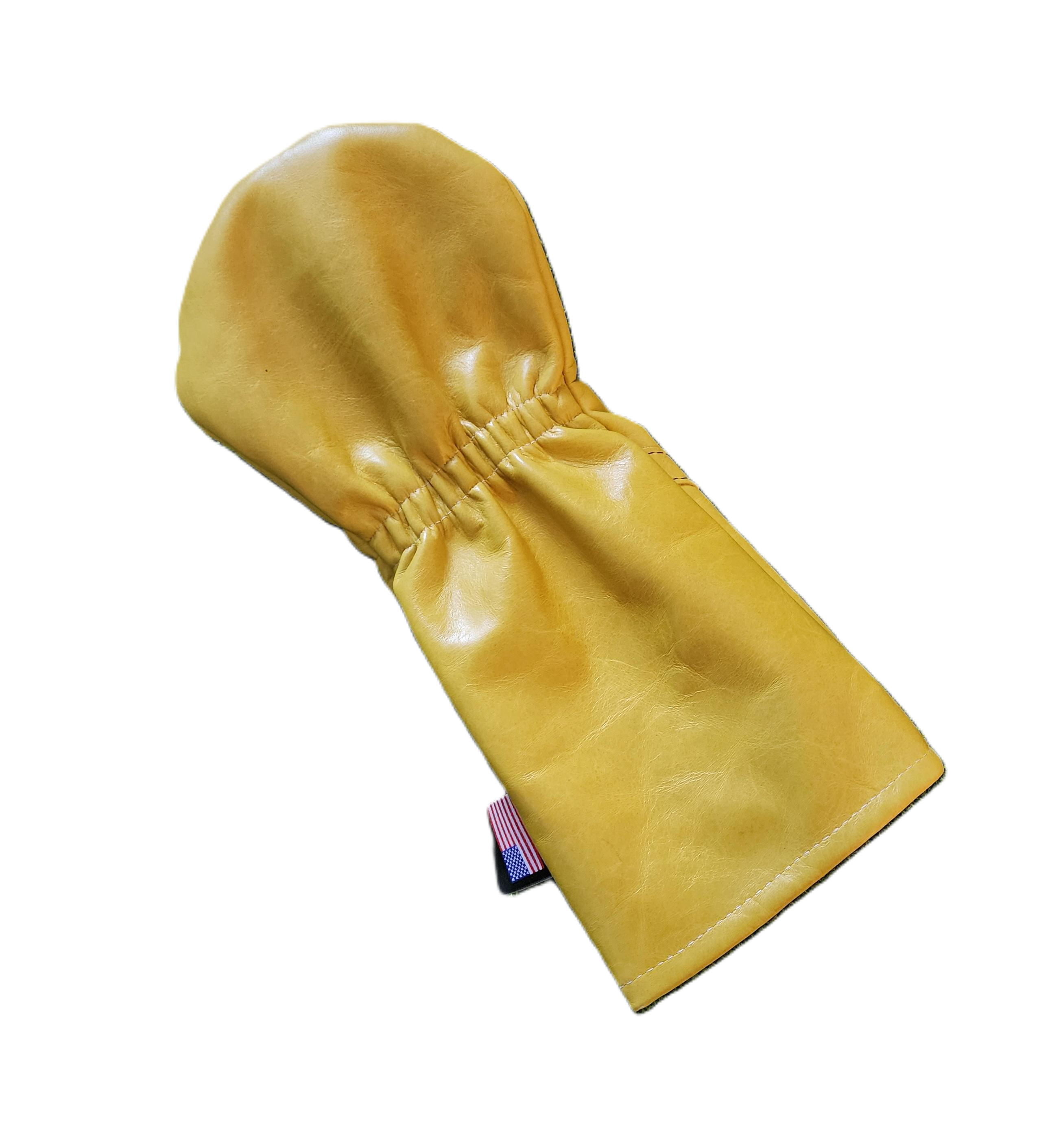 One-Of-A-Kind! Skull & Bones Acid Yellow Baseball Glove Fairway Wood Cover - Robert Mark Golf