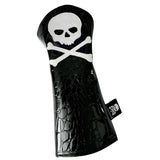 One-Of-A-Kind! Black Alligator, White Skull & Bones Driver Headcover.