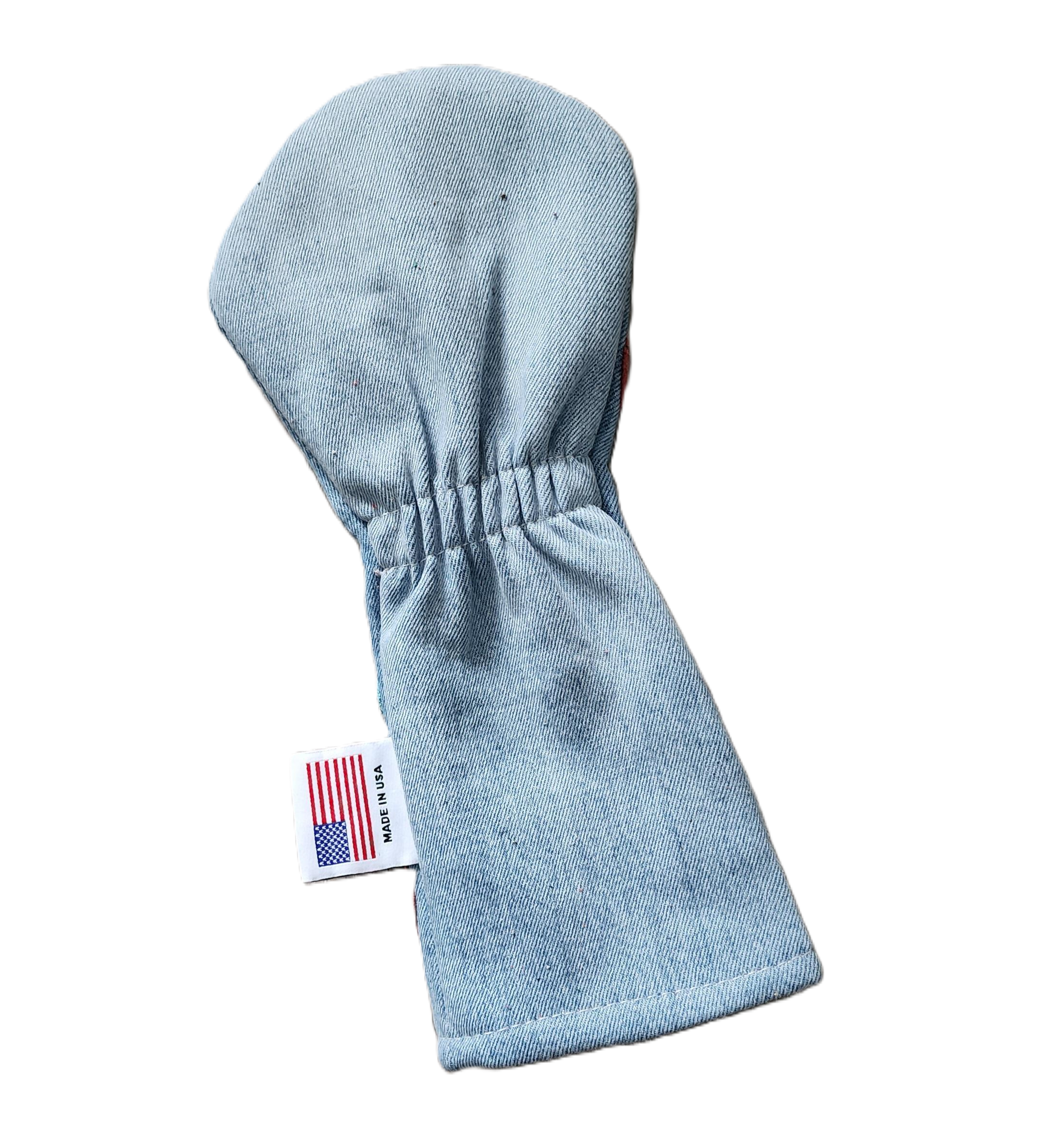 New! Limited Edition! The RMG Denim Dancing Peace Signs Fairway Wood Headcover! - Robert Mark Golf