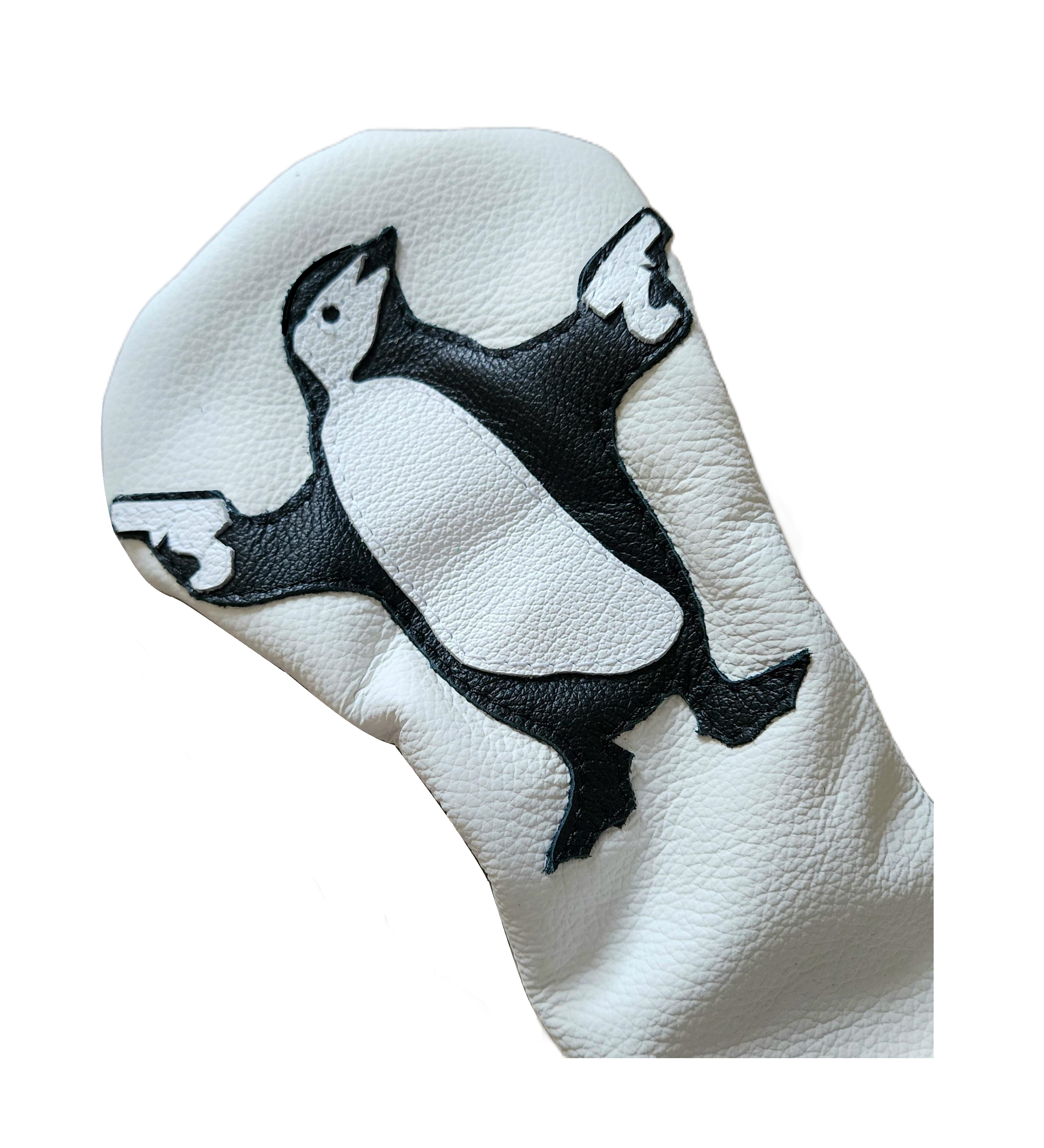 NEW! One-Of-A-Kind! Penguin With Guns, "FREEZE!" Fairway Wood Headcover!