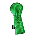 One-Of-A-Kind! Metallic Green Dancing Shamrocks Fairway Wood Cover - Robert Mark Golf