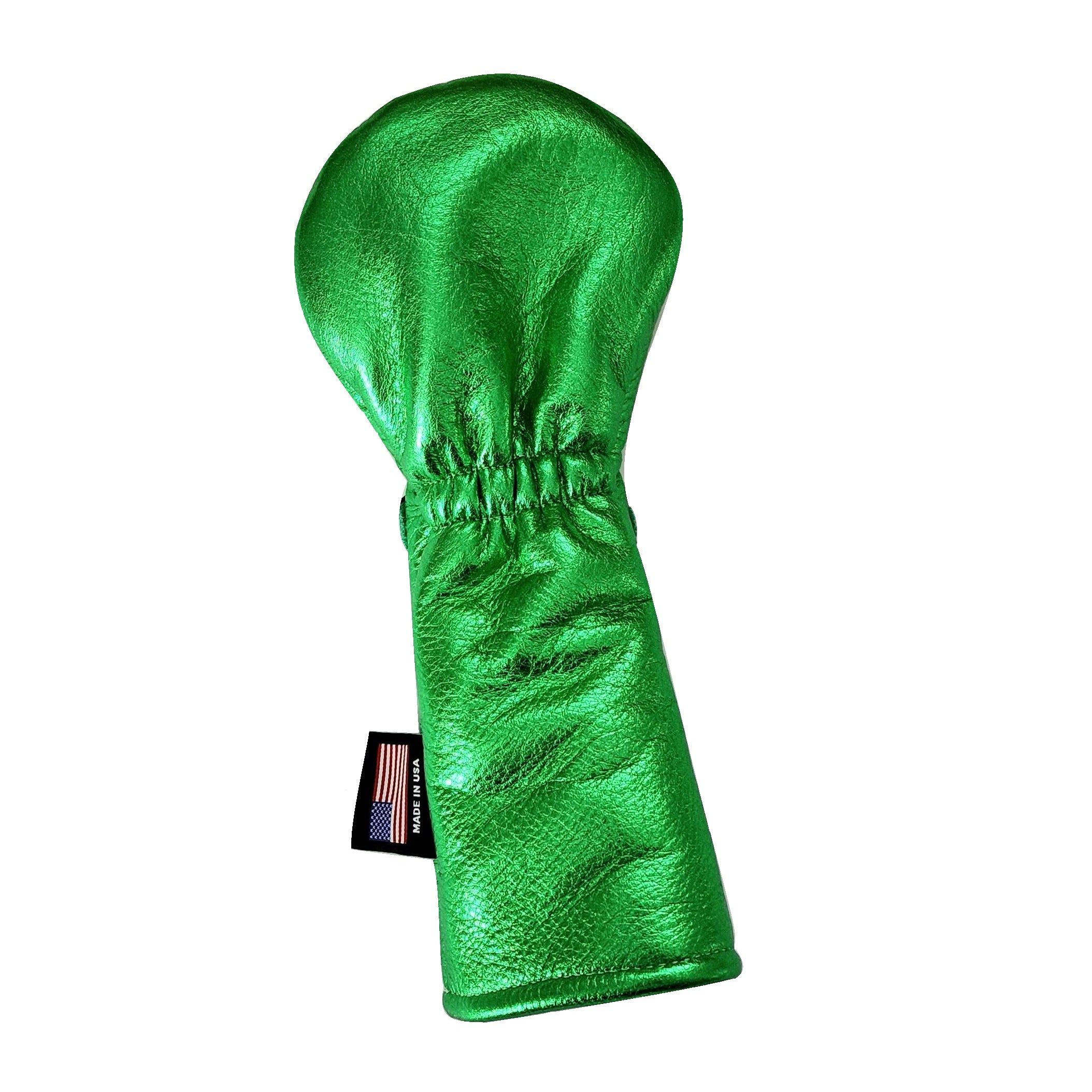 One-Of-A-Kind! Metallic Green Dancing Shamrocks Fairway Wood Cover - Robert Mark Golf