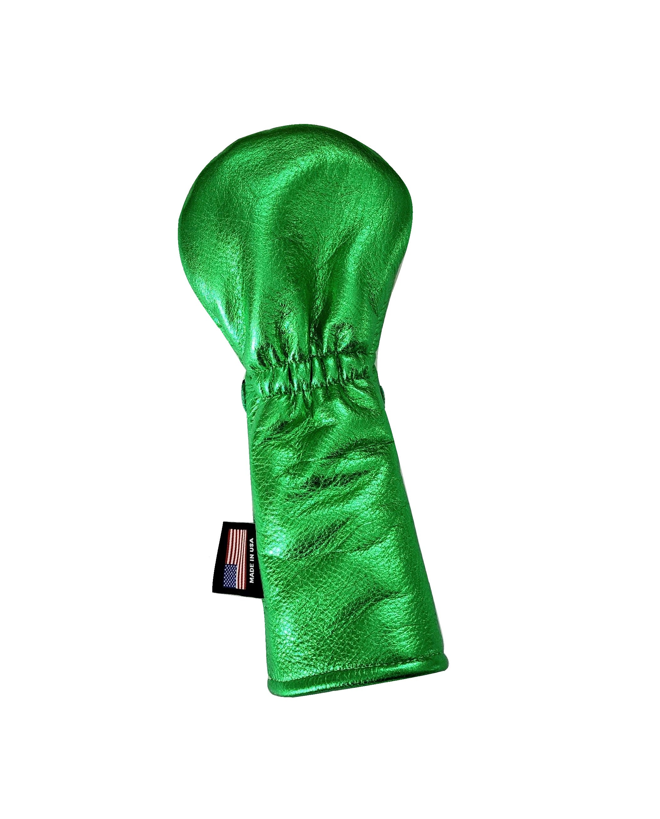 One-Of-A-Kind! Metallic Green Dancing Shamrocks Fairway Wood Cover - Robert Mark Golf