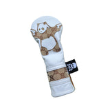 New! One-Of-A-Kind! Patchwork Project, Upcycled Gucci Panda With Guns Hybrid Headcover