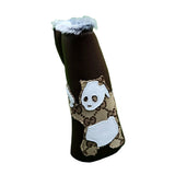 New! One-Of-A-Kind! Patchwork Project, Upcycled Gucci Panda With Guns Putter Headcover