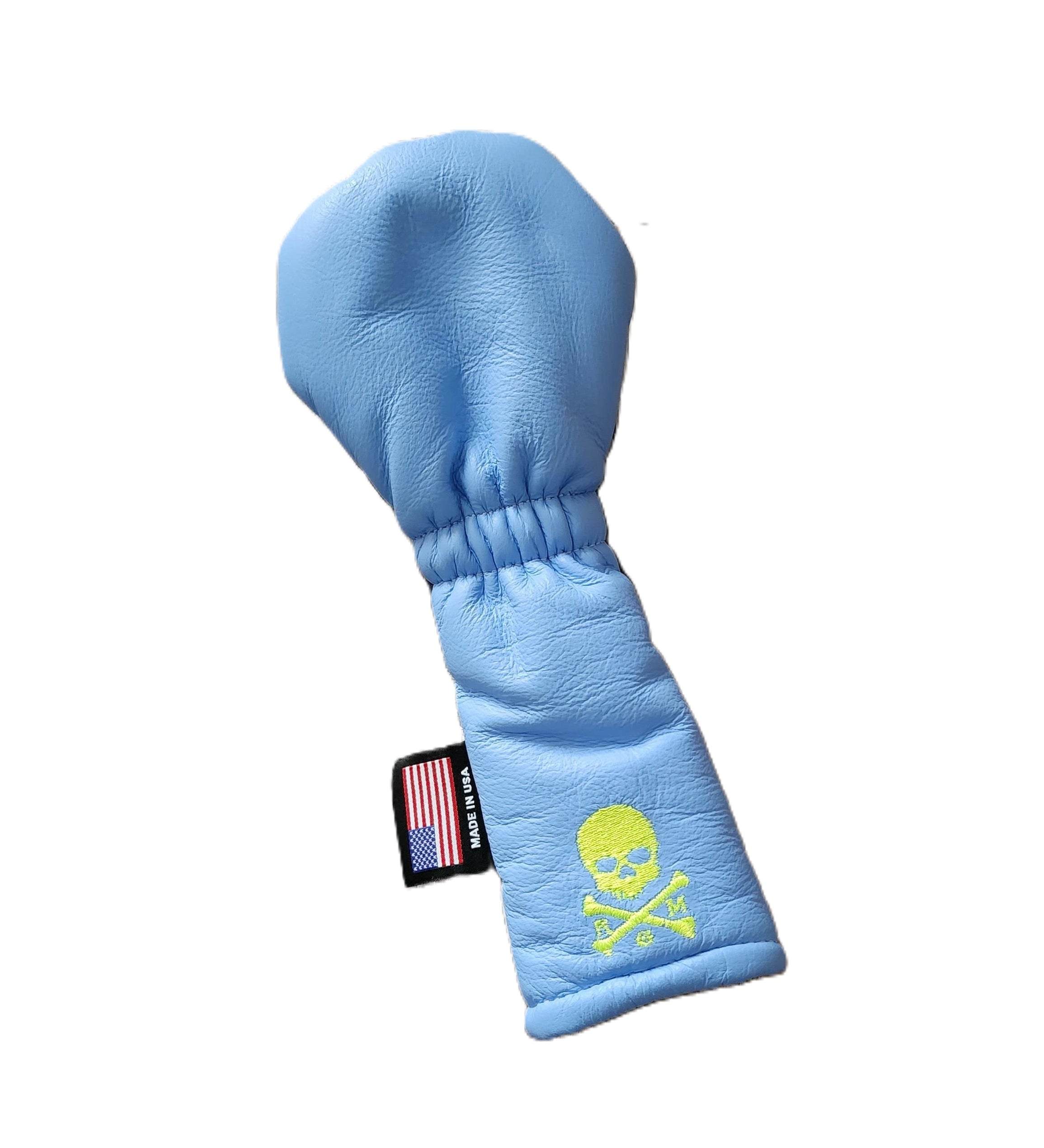 NEW! Neon Skull & Bones Rugby Stripe Hybrid Headcover - Robert Mark Golf