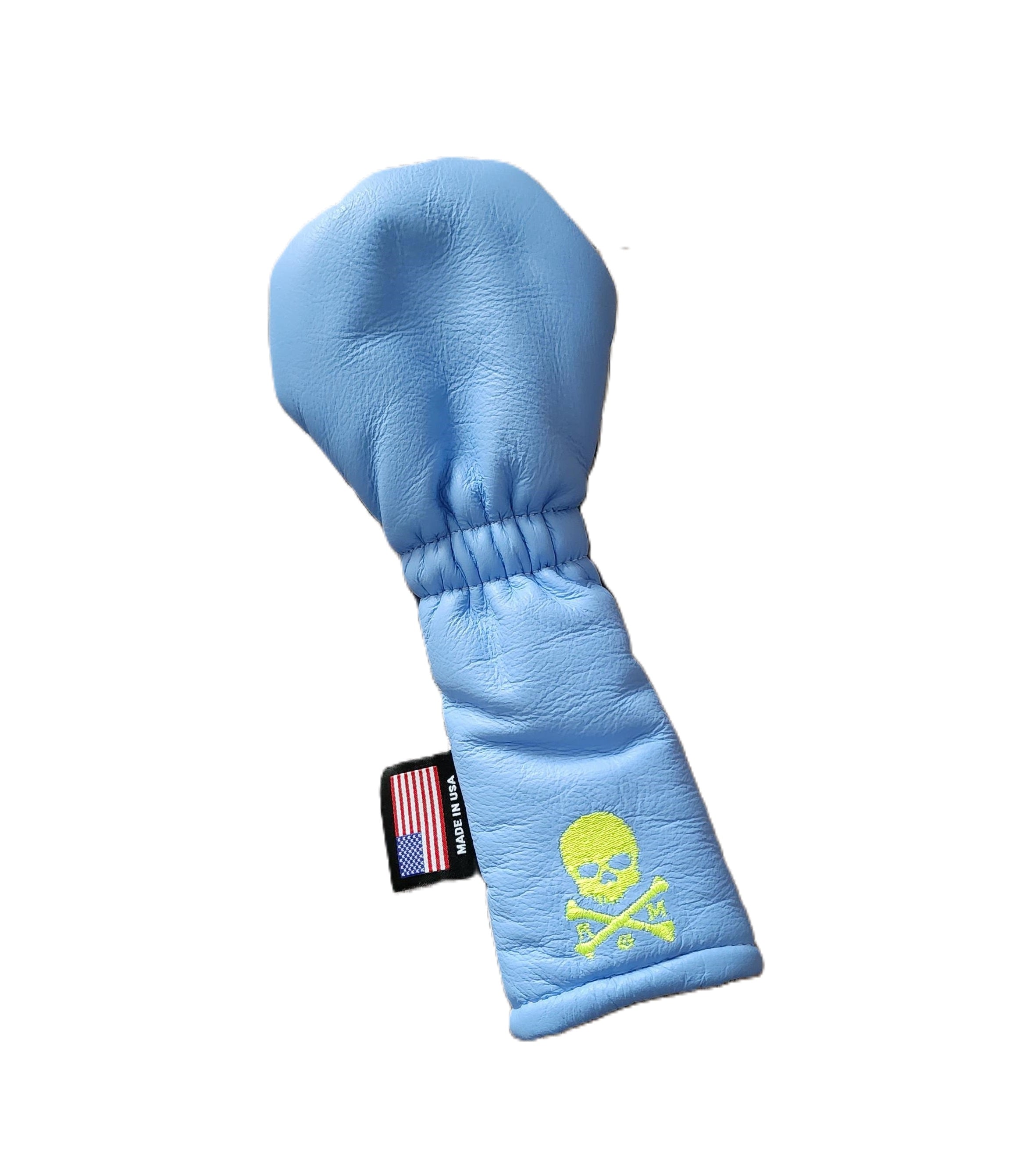 NEW! Neon Skull & Bones Rugby Stripe Hybrid Headcover - Robert Mark Golf