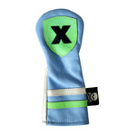 One-Of-A-Kind! Neon Green X Shield Hybrid Headcover - Robert Mark Golf