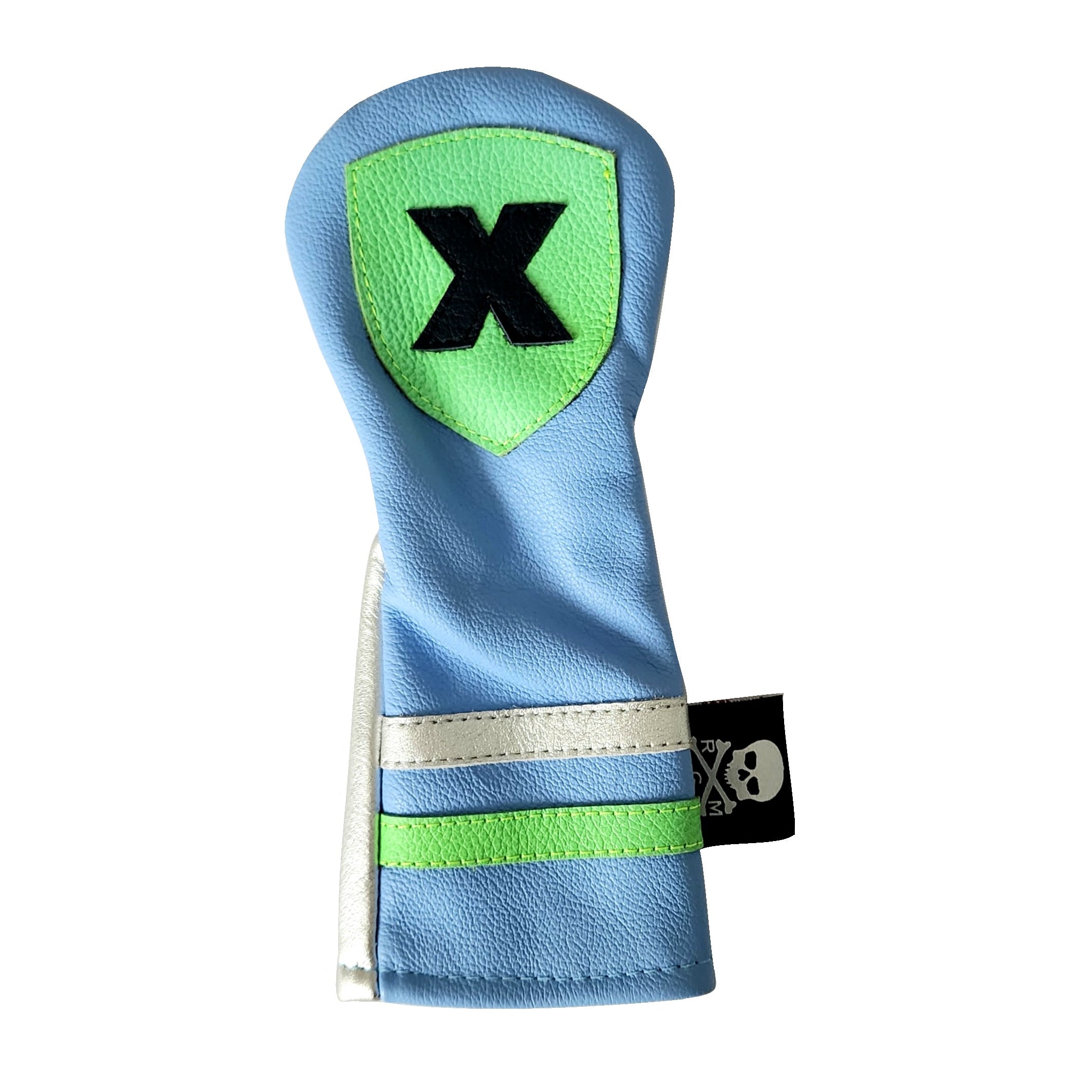 One-Of-A-Kind! Neon Green X Shield Hybrid Headcover - Robert Mark Golf