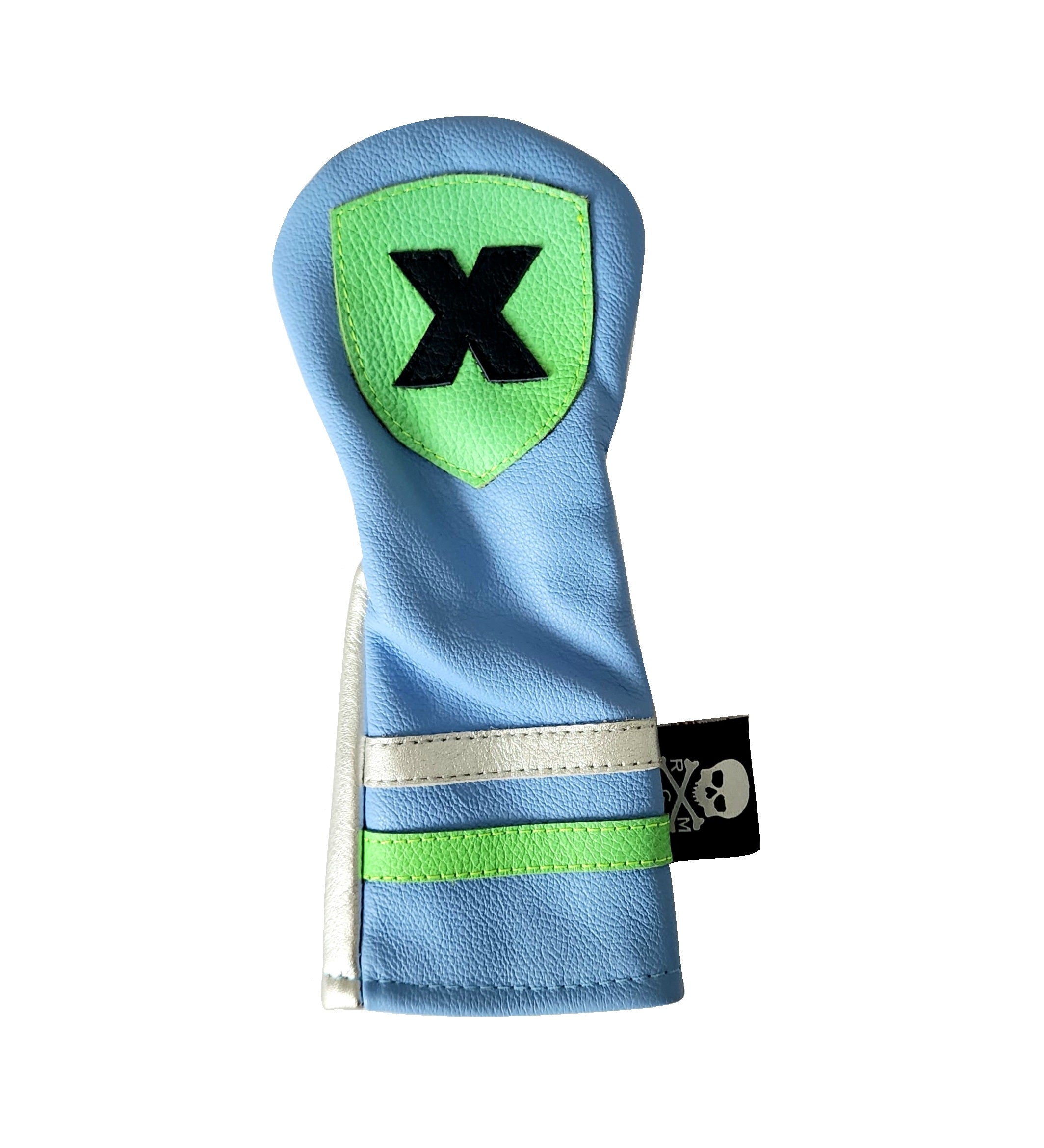 One-Of-A-Kind! Neon Green X Shield Hybrid Headcover - Robert Mark Golf