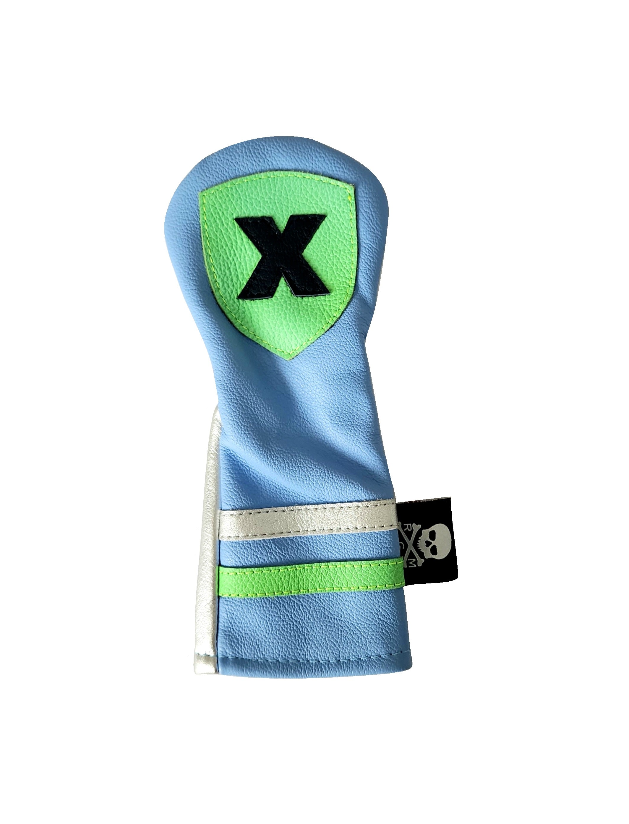 One-Of-A-Kind! Neon Green X Shield Hybrid Headcover - Robert Mark Golf