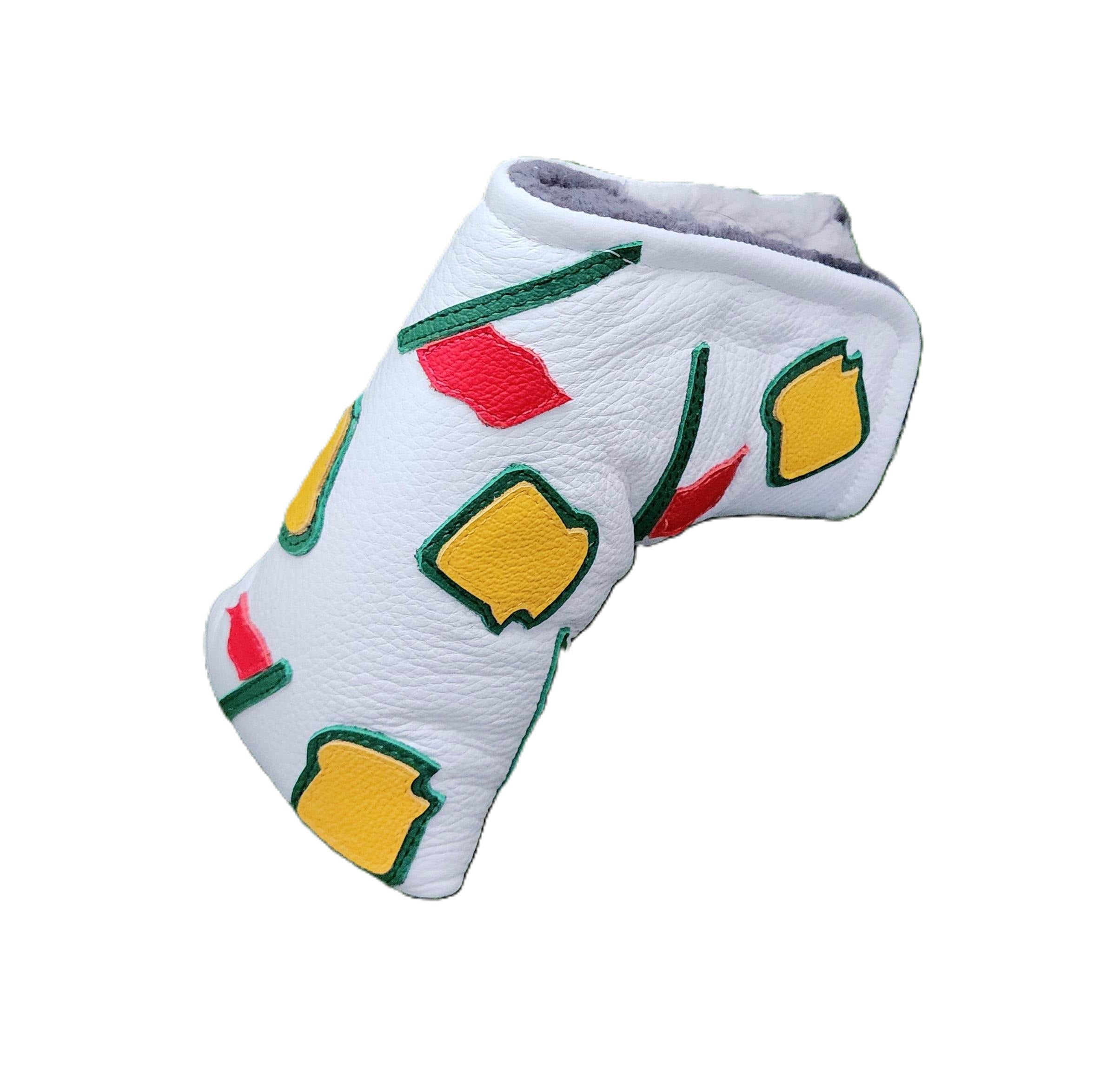 NEW! Augusta, The Masters inspired, Pin Flags & Pimento Cheese Putter Cover - Robert Mark Golf