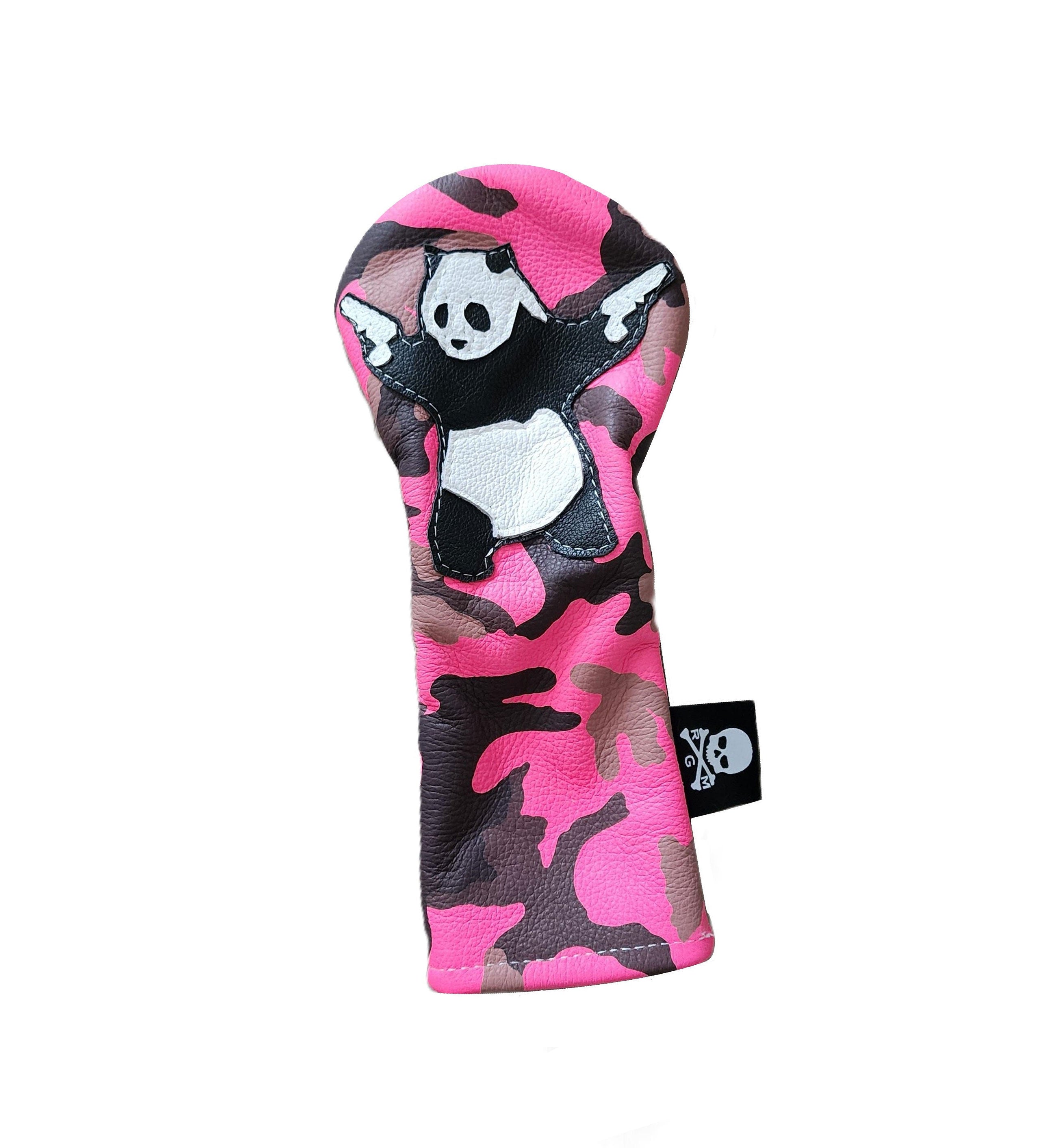 NEW! Hot Pink Urban Camo Panda With Guns Fairway Wood Headcover - Robert Mark Golf