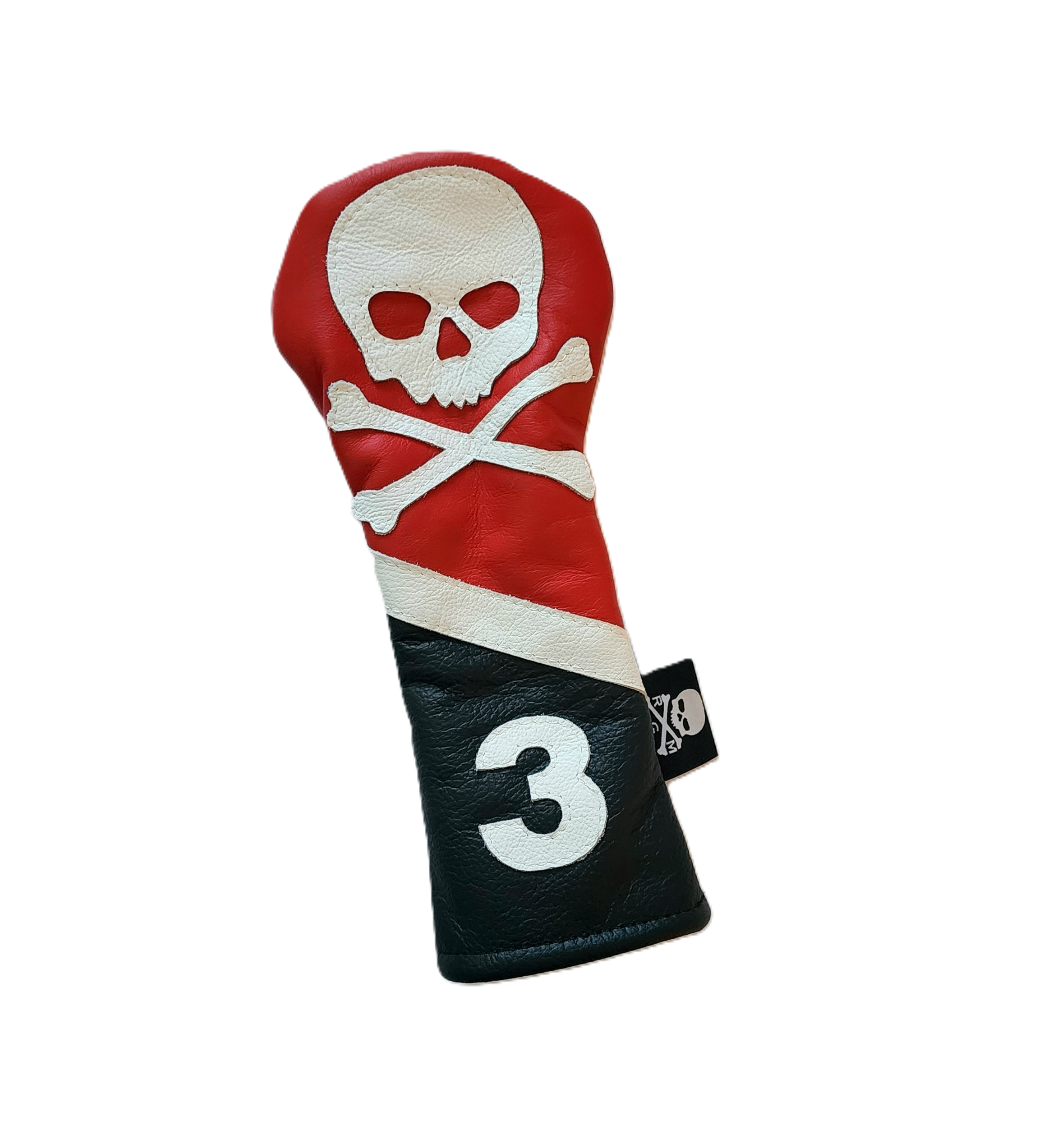 One Of A Kind! USA Skull & Bones, #3, Fairway Wood Headcover - Robert Mark Golf