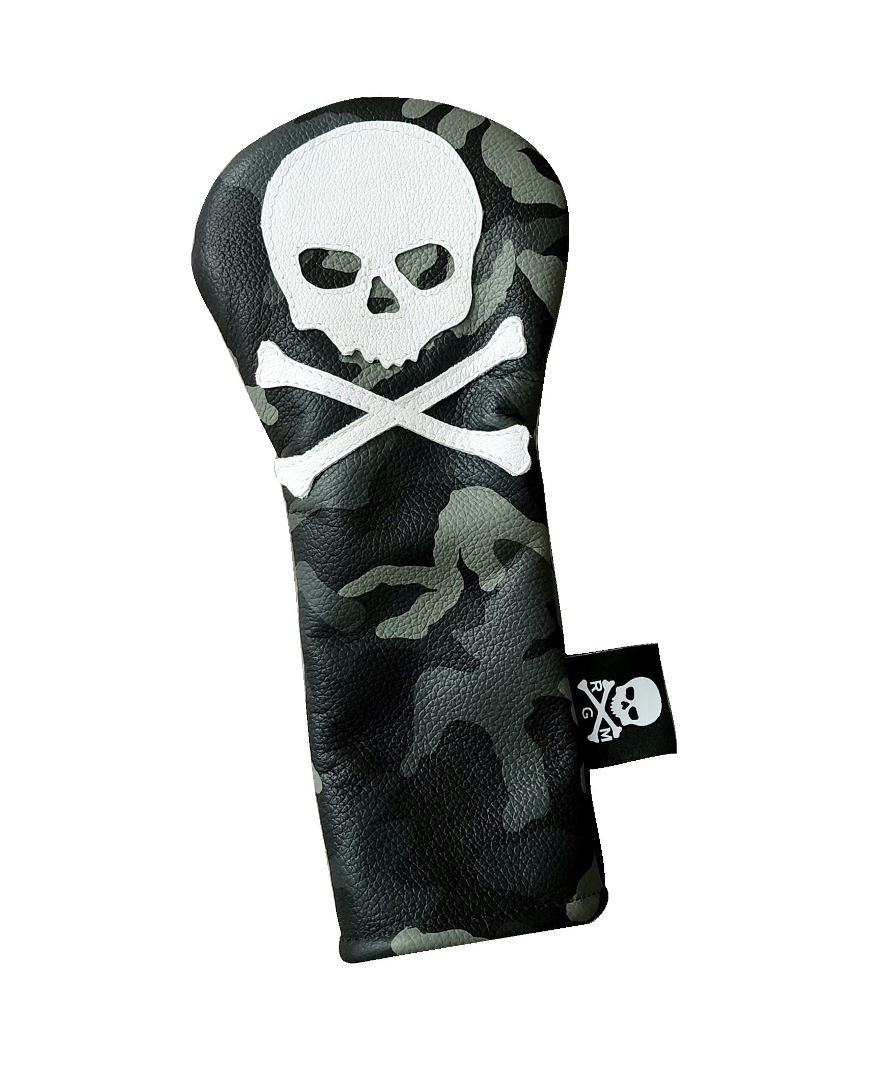 Limited Edition! Urban Camo Skull & Bones Fairway Wood Headcover - Robert Mark Golf