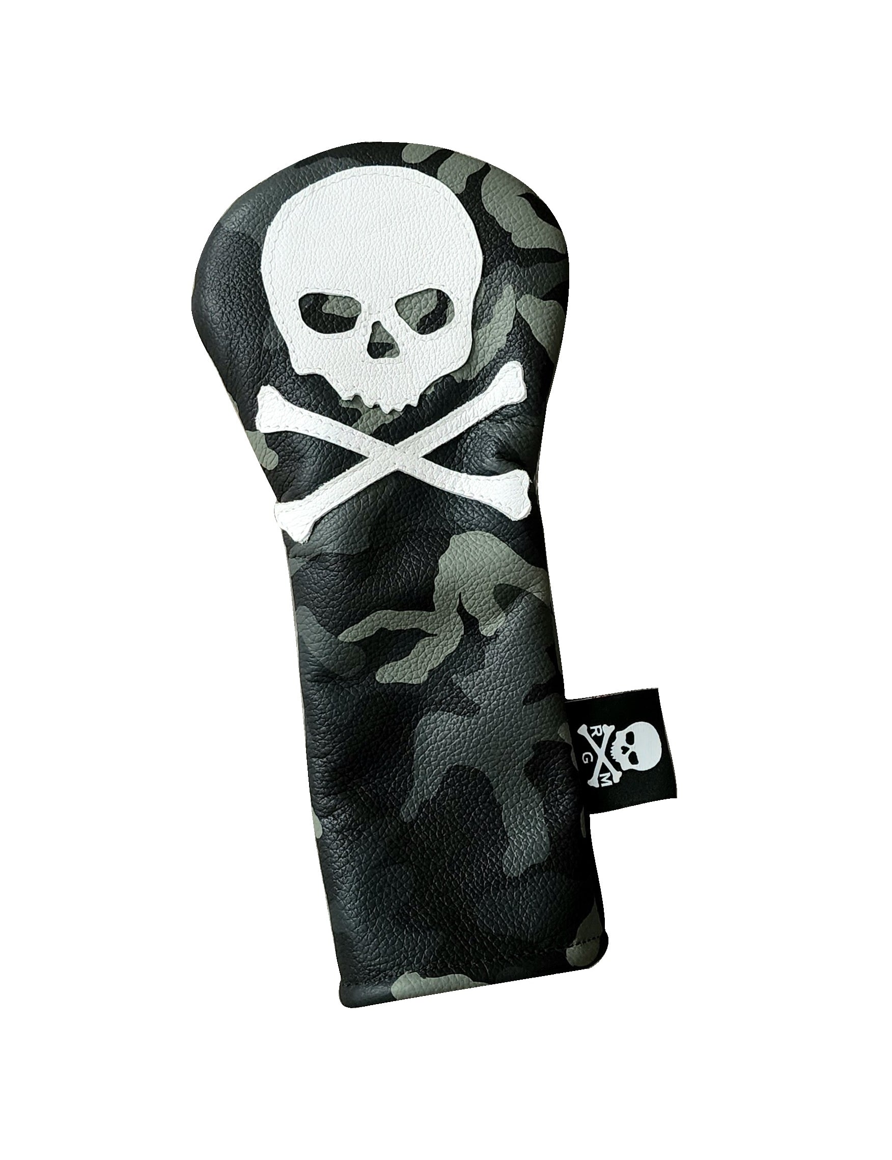 Limited Edition! Urban Camo Skull & Bones Fairway Wood Headcover - Robert Mark Golf