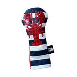 One-Of-A-Kind! The Rugby Stripe Alligator Lobster Driver Headcover